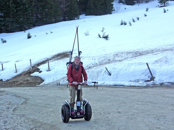 Mit Segway und Ski an der Steineralm